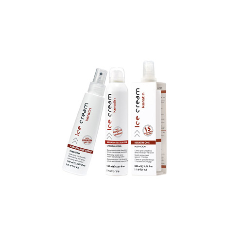 ICE CREAM KERATIN - spray, one, texturizer - INEBRYA